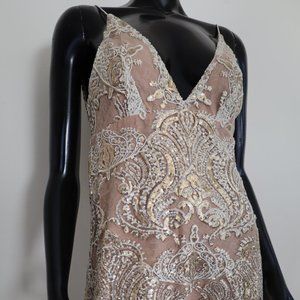 Free People Night Shimmer Mini Dress